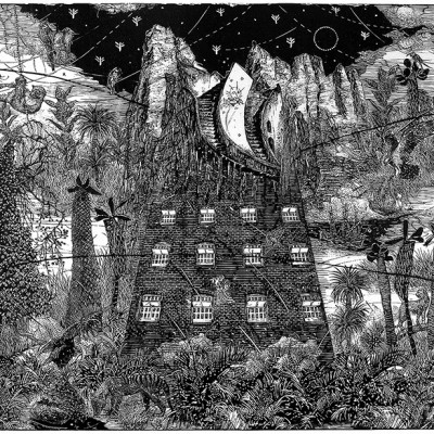MACONDO | linocut | 400×400 cm | 1995